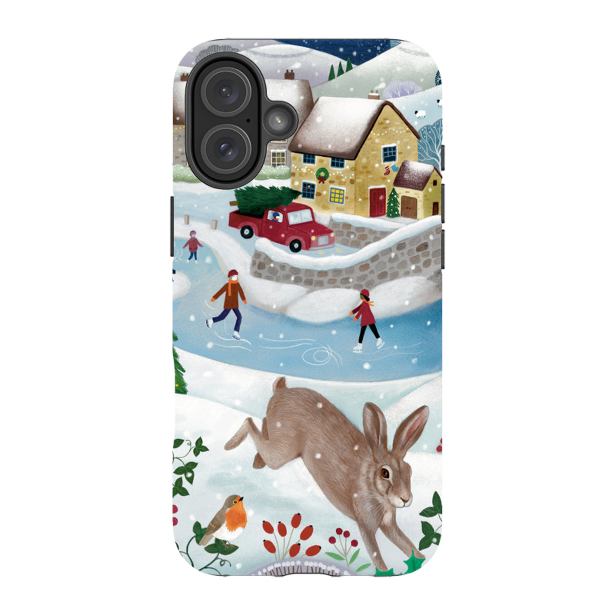 iPhone Tough Case - Advent Rabbit By Bex Parkin