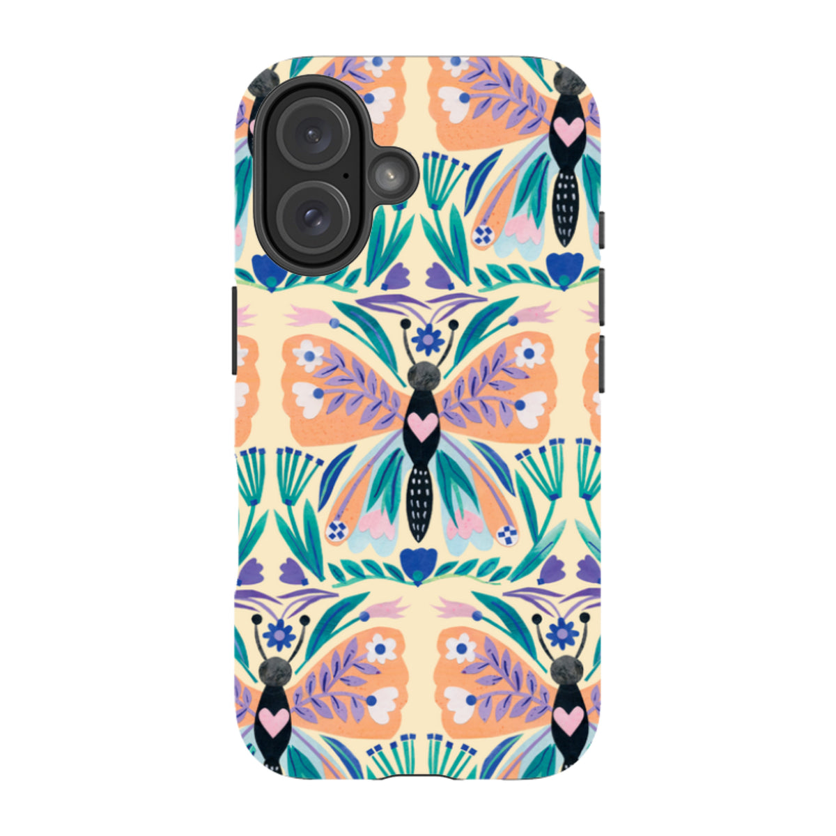 iPhone Tough Case - All Over Butterfly By Tracey English