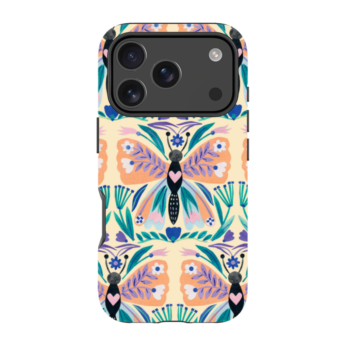 iPhone Tough Case - All Over Butterfly By Tracey English