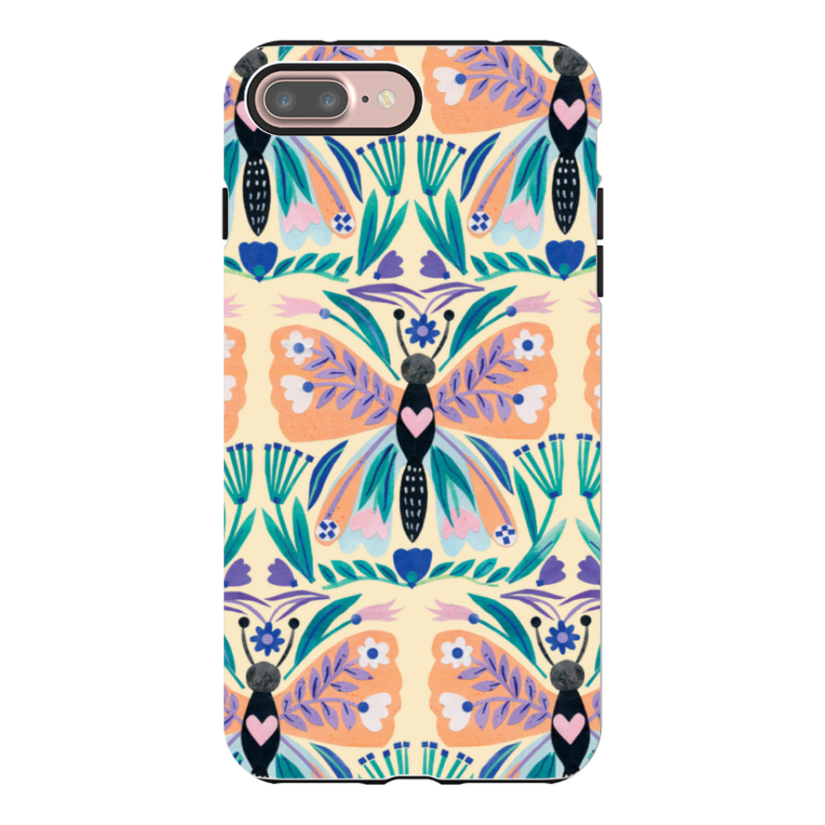 iPhone Tough Case - All Over Butterfly By Tracey English