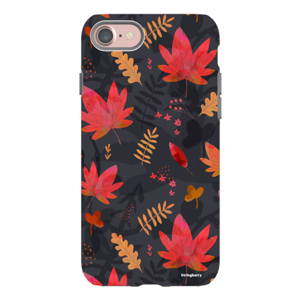 iPhone Tough Case - Autumn Leaves Dark