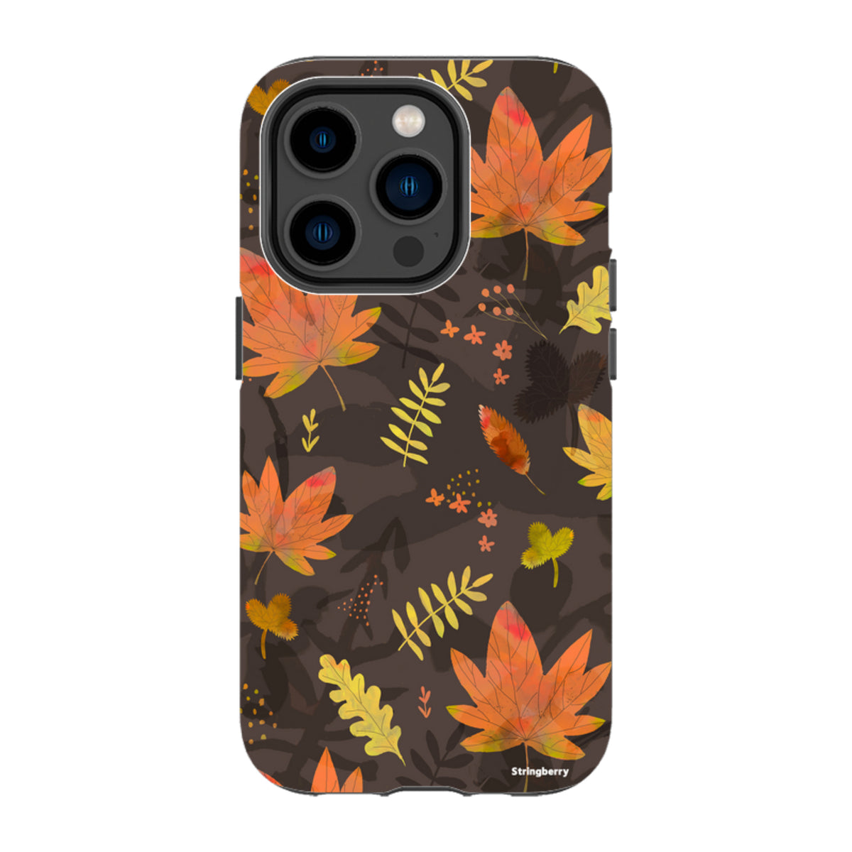 iPhone Tough Case - Autumn Leaves Yellow