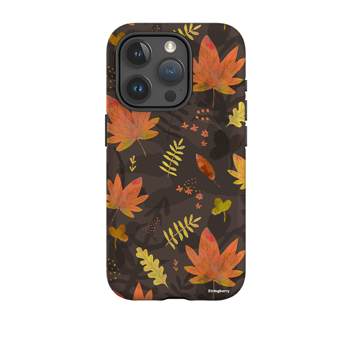 iPhone Tough Case - Autumn Leaves Yellow