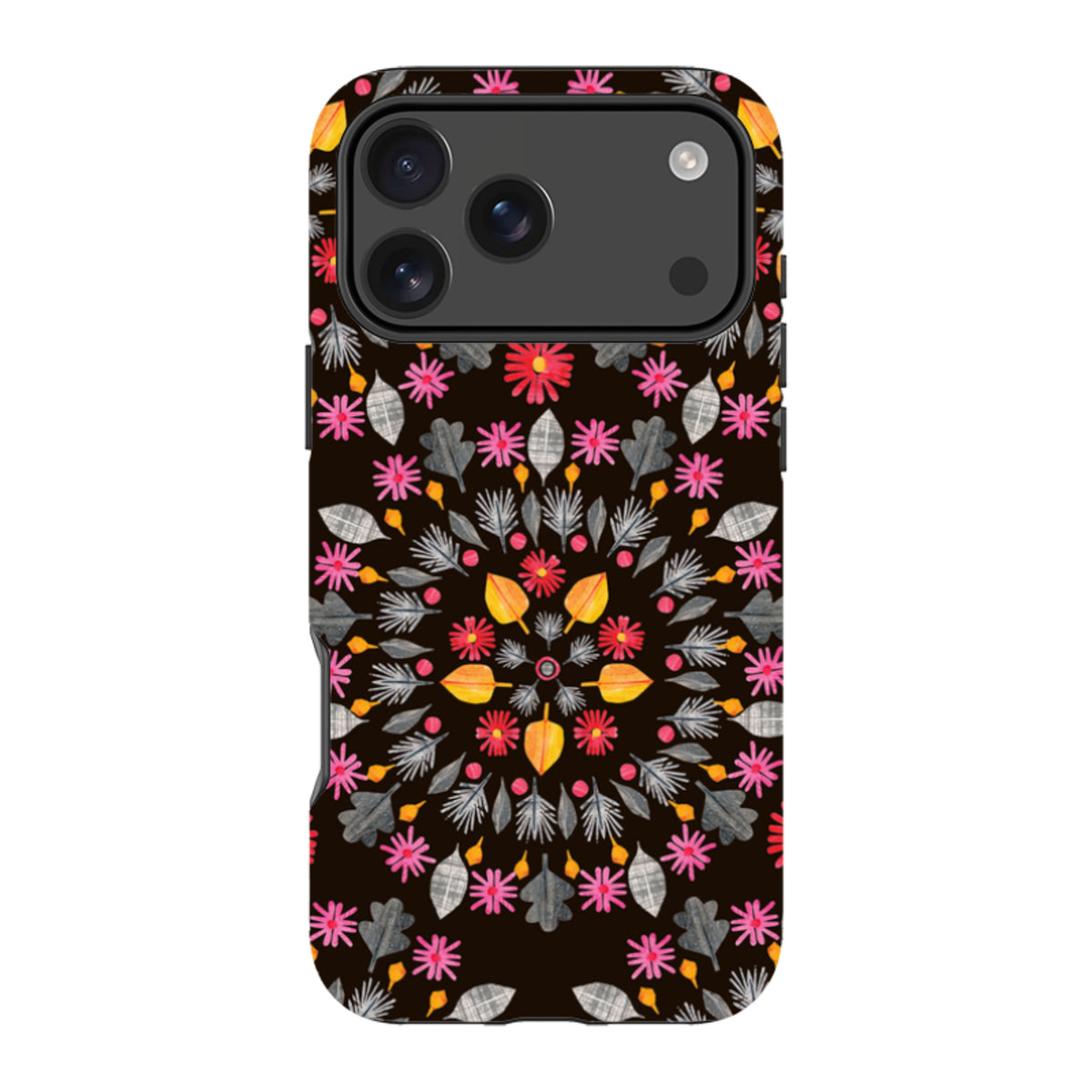 iPhone Tough Case - Autumn Mandala By Tracey English