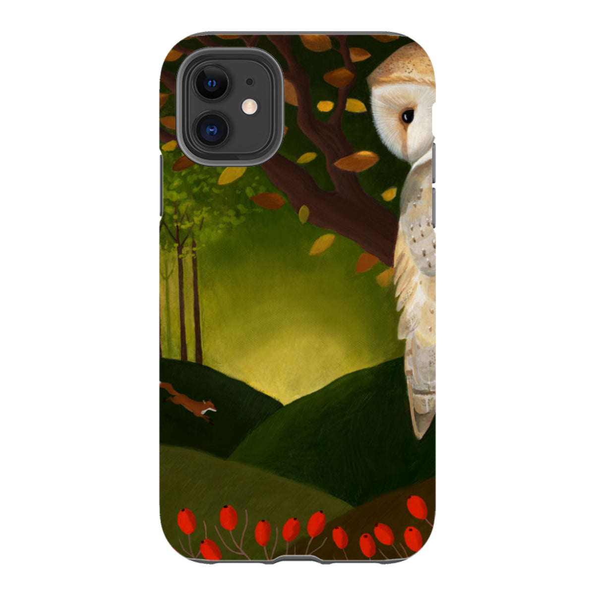iPhone Tough Case - Autumn Owl And Fox By Bex Parkin