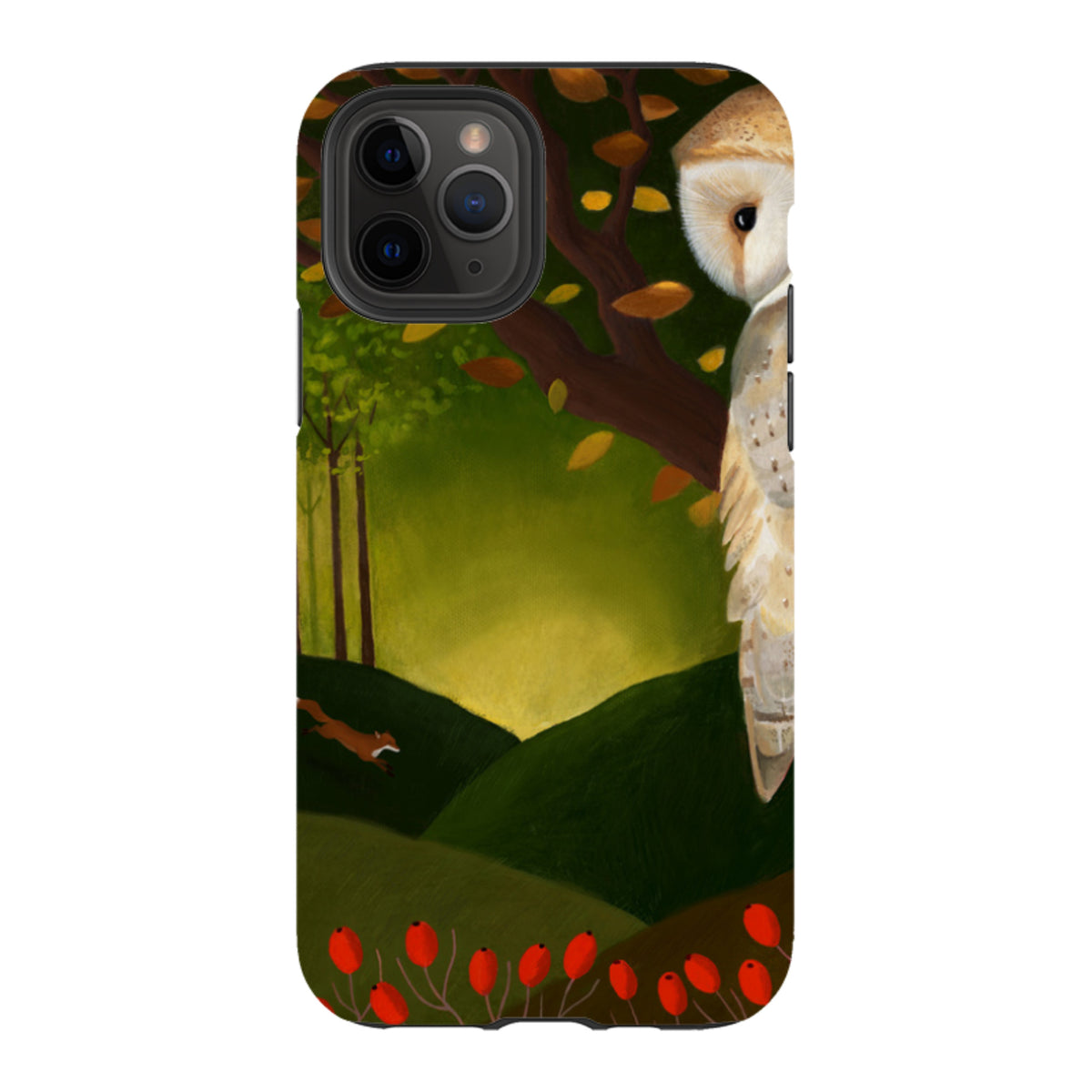 iPhone Tough Case - Autumn Owl And Fox By Bex Parkin