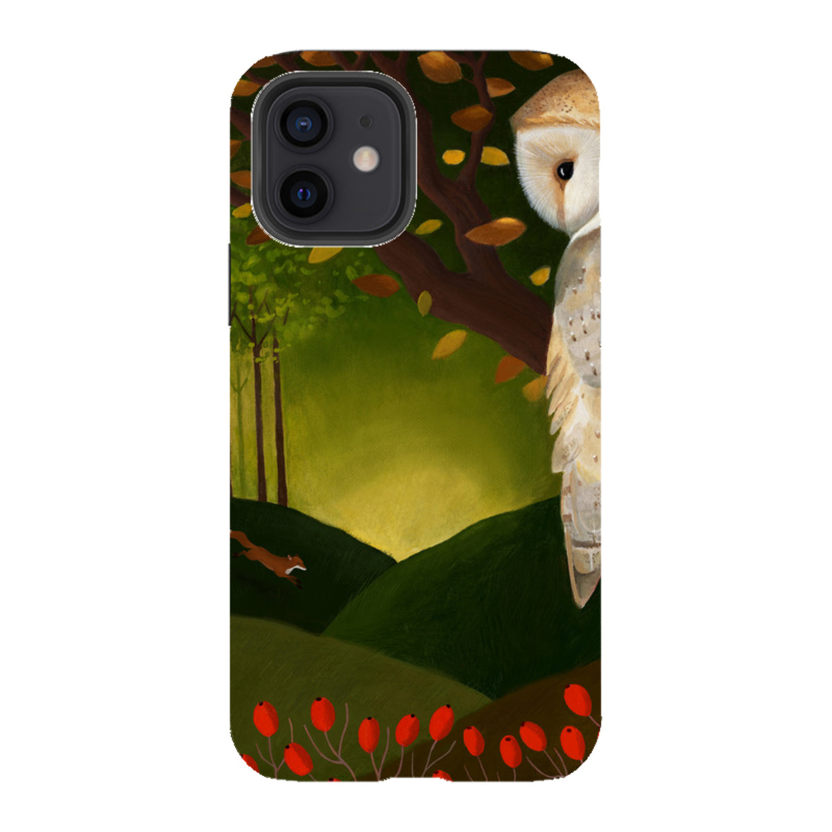 iPhone Tough Case - Autumn Owl And Fox By Bex Parkin