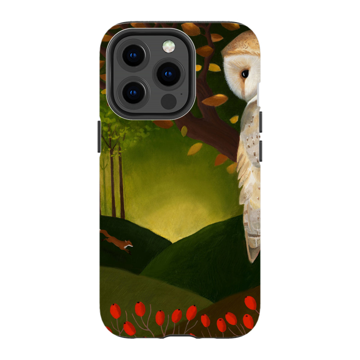 iPhone Tough Case - Autumn Owl And Fox By Bex Parkin