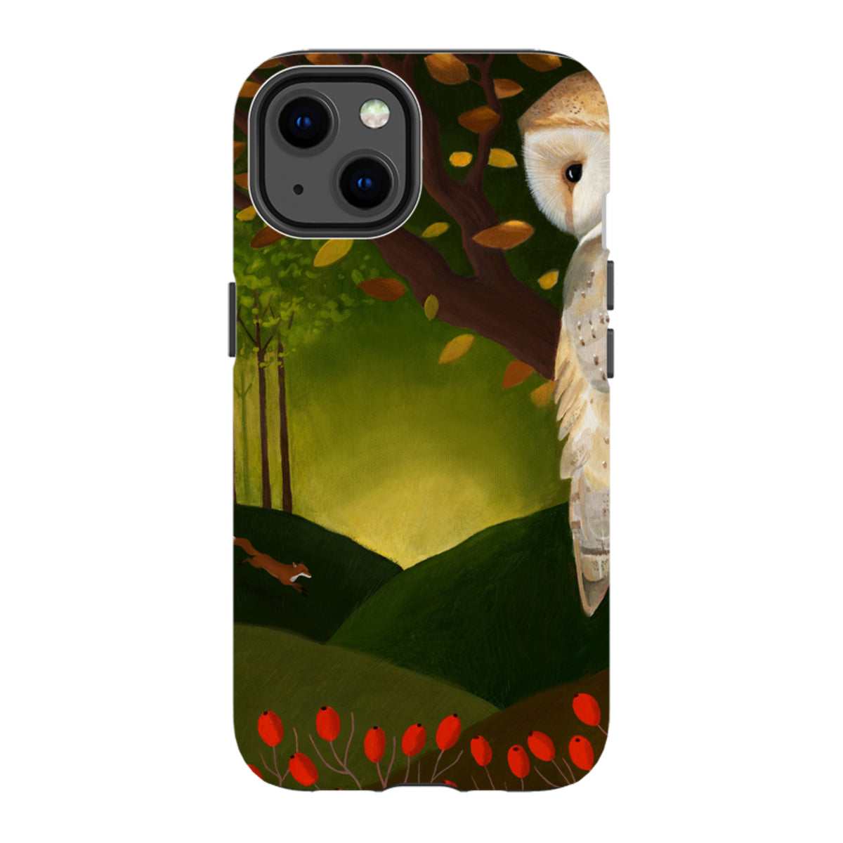 iPhone Tough Case - Autumn Owl And Fox By Bex Parkin