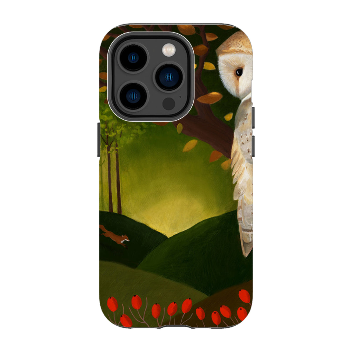 iPhone Tough Case - Autumn Owl And Fox By Bex Parkin