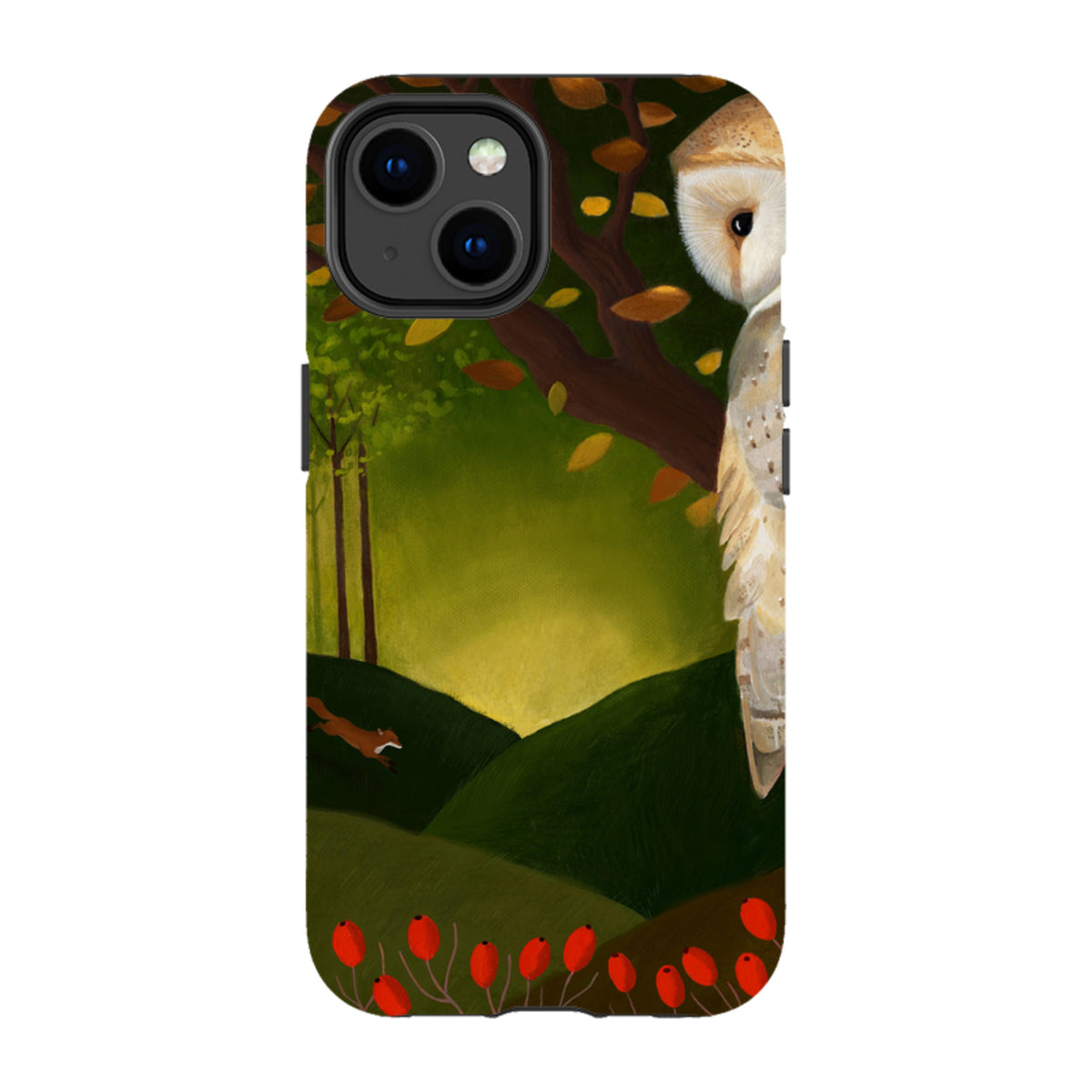 iPhone Tough Case - Autumn Owl And Fox By Bex Parkin