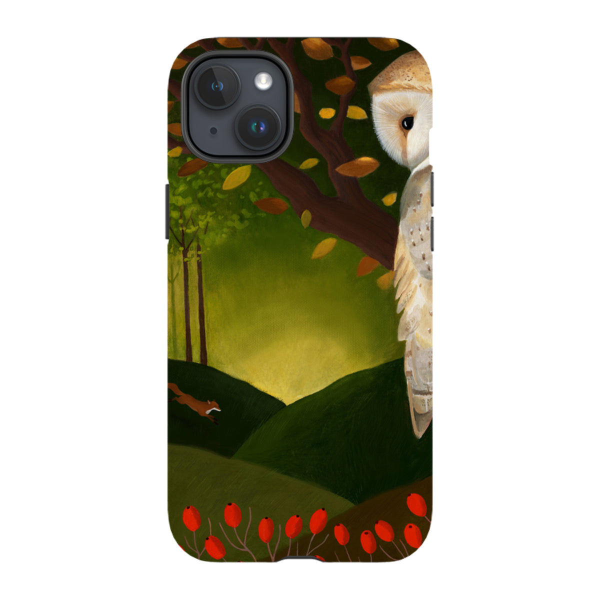 iPhone Tough Case - Autumn Owl And Fox By Bex Parkin