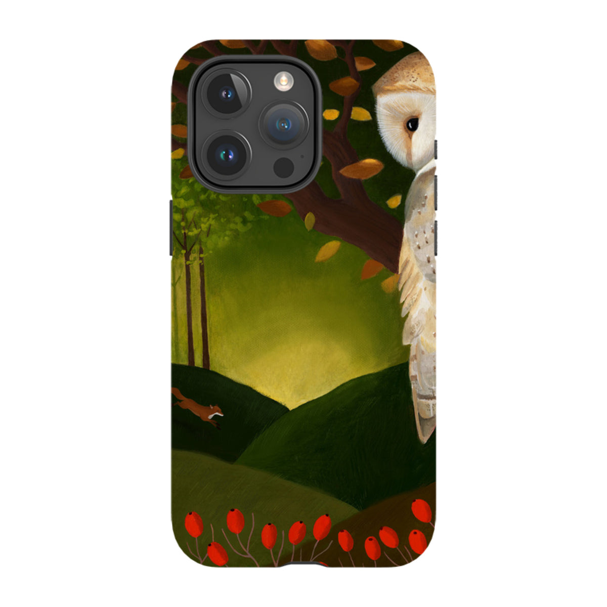 iPhone Tough Case - Autumn Owl And Fox By Bex Parkin