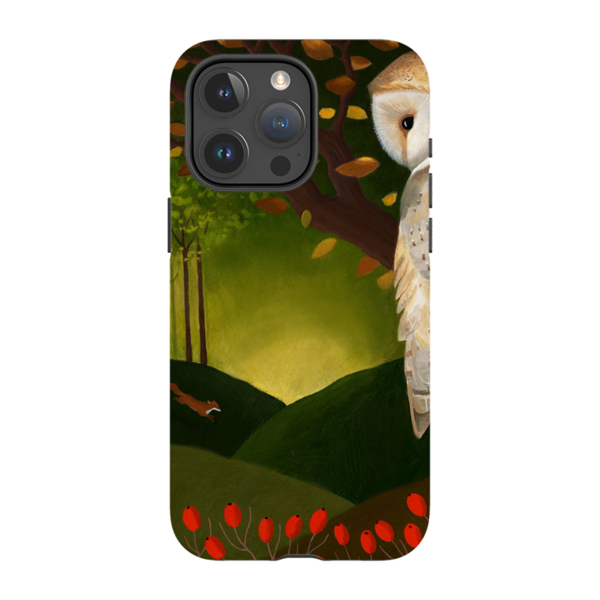 iPhone Tough Case - Autumn Owl And Fox By Bex Parkin