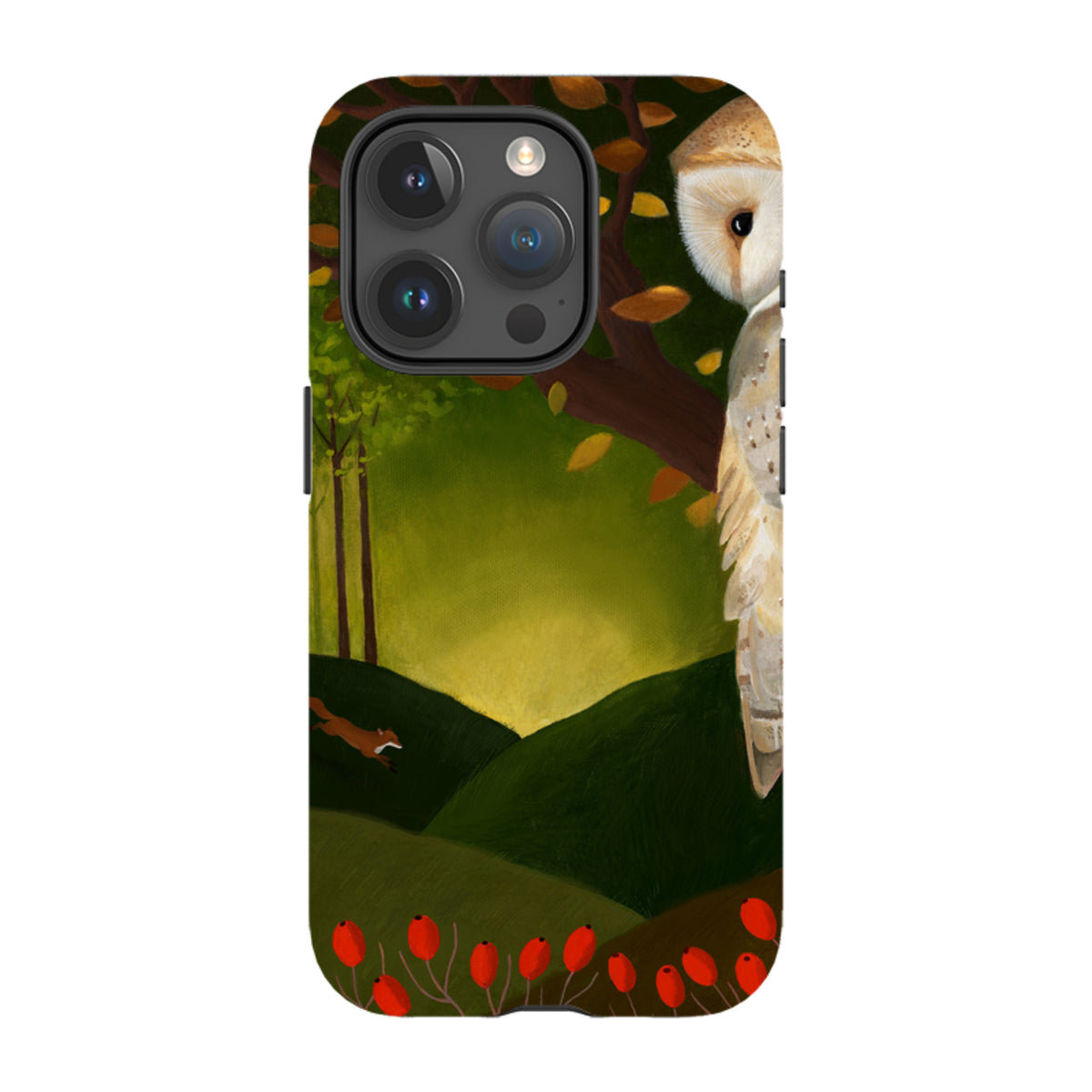 iPhone Tough Case - Autumn Owl And Fox By Bex Parkin