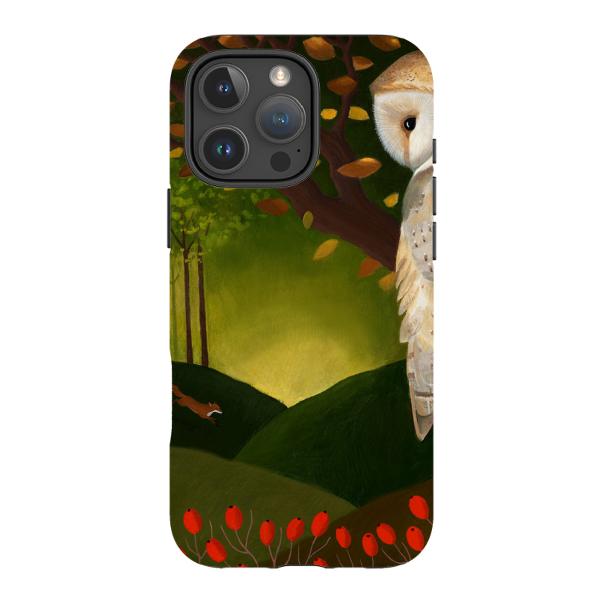 iPhone Tough Case - Autumn Owl And Fox By Bex Parkin