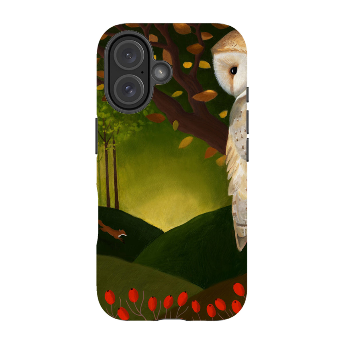 iPhone Tough Case - Autumn Owl And Fox By Bex Parkin