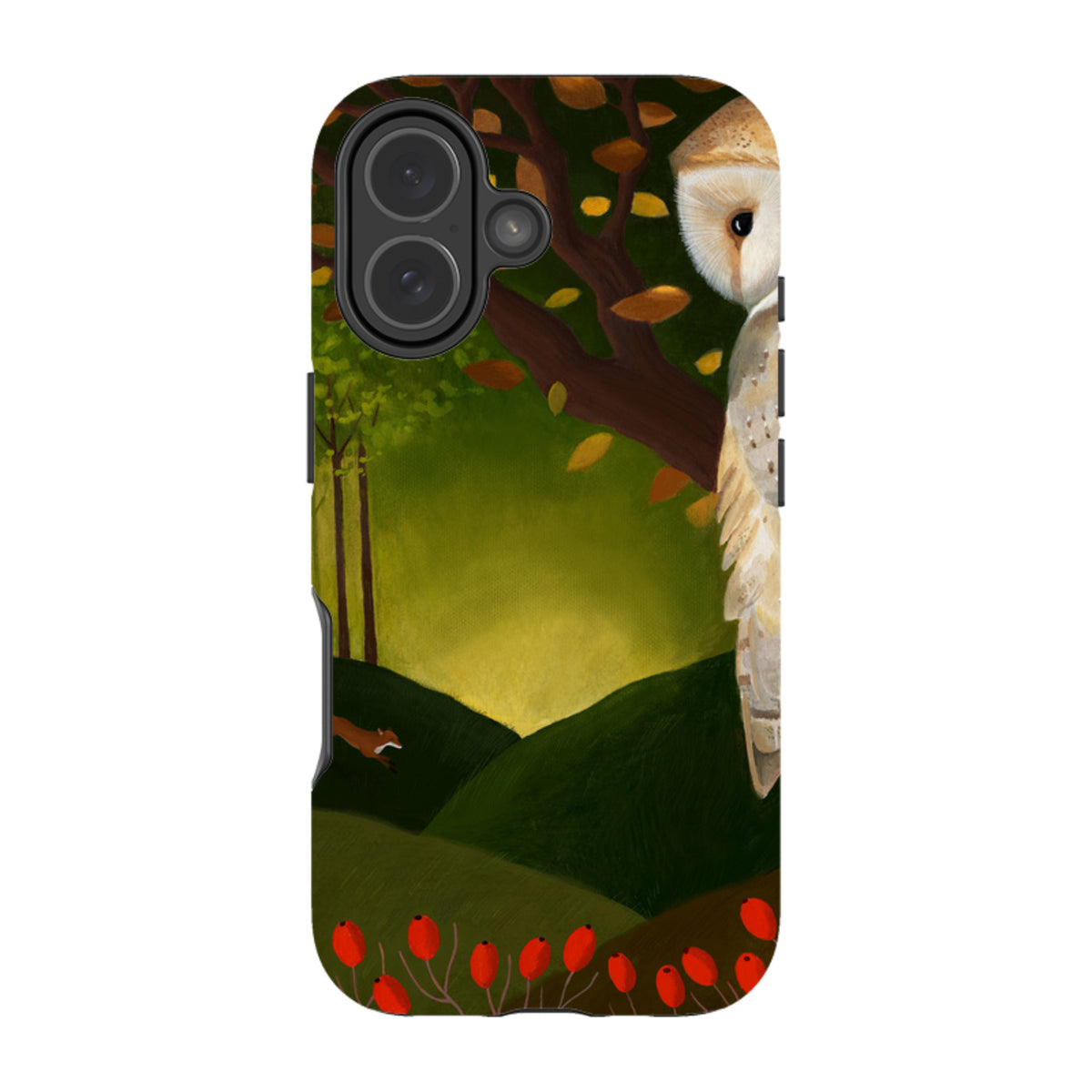 iPhone Tough Case - Autumn Owl And Fox By Bex Parkin