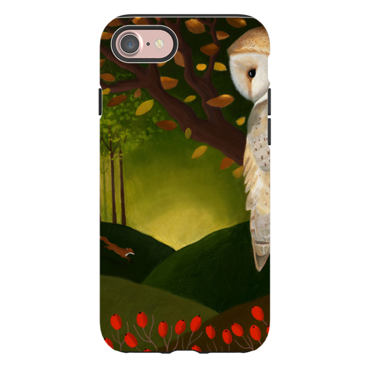 iPhone Tough Case - Autumn Owl And Fox By Bex Parkin