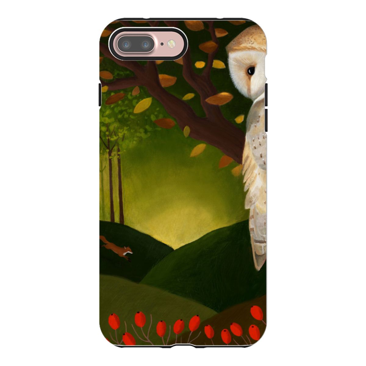 iPhone Tough Case - Autumn Owl And Fox By Bex Parkin