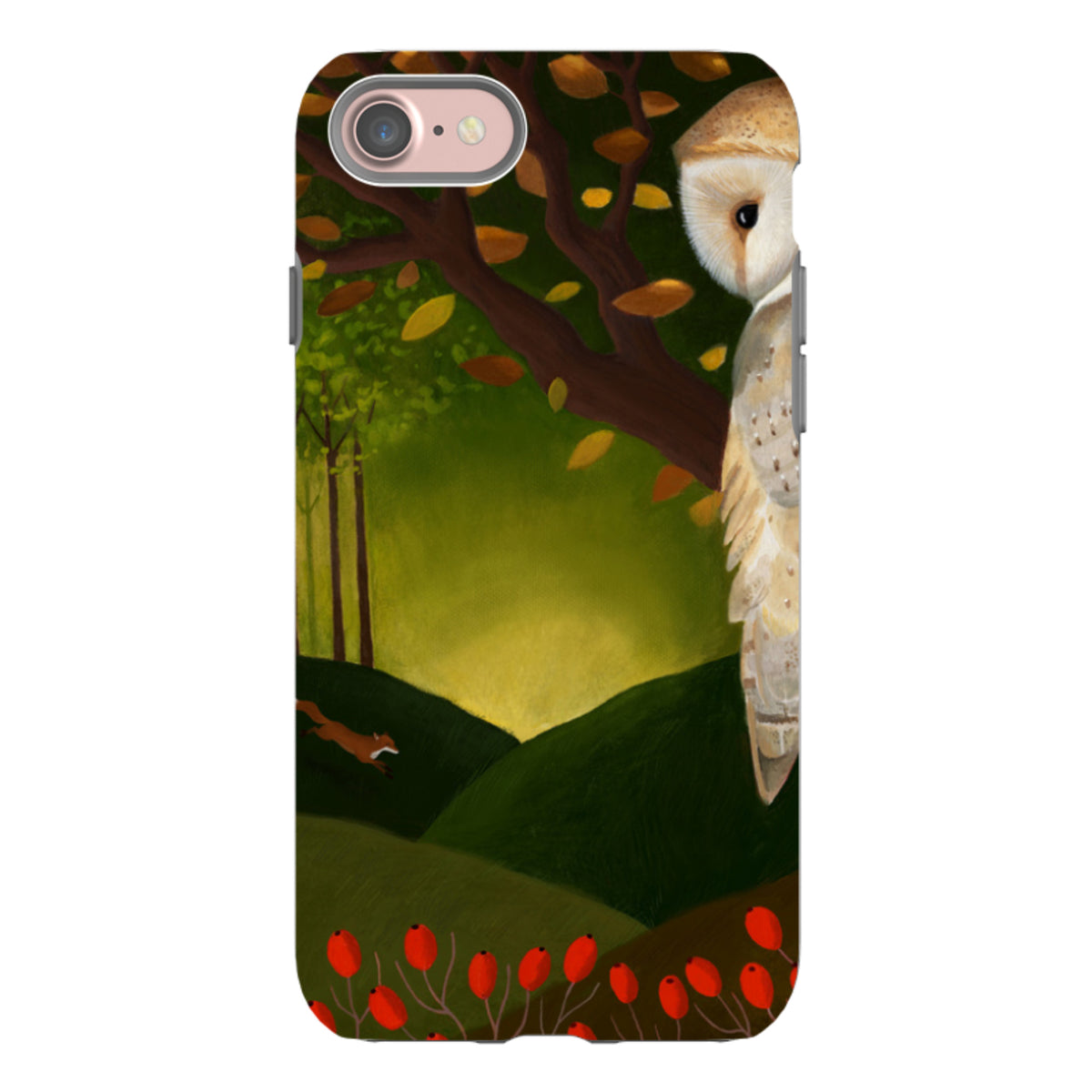 iPhone Tough Case - Autumn Owl And Fox By Bex Parkin