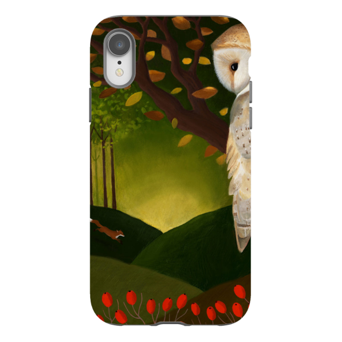 iPhone Tough Case - Autumn Owl And Fox By Bex Parkin