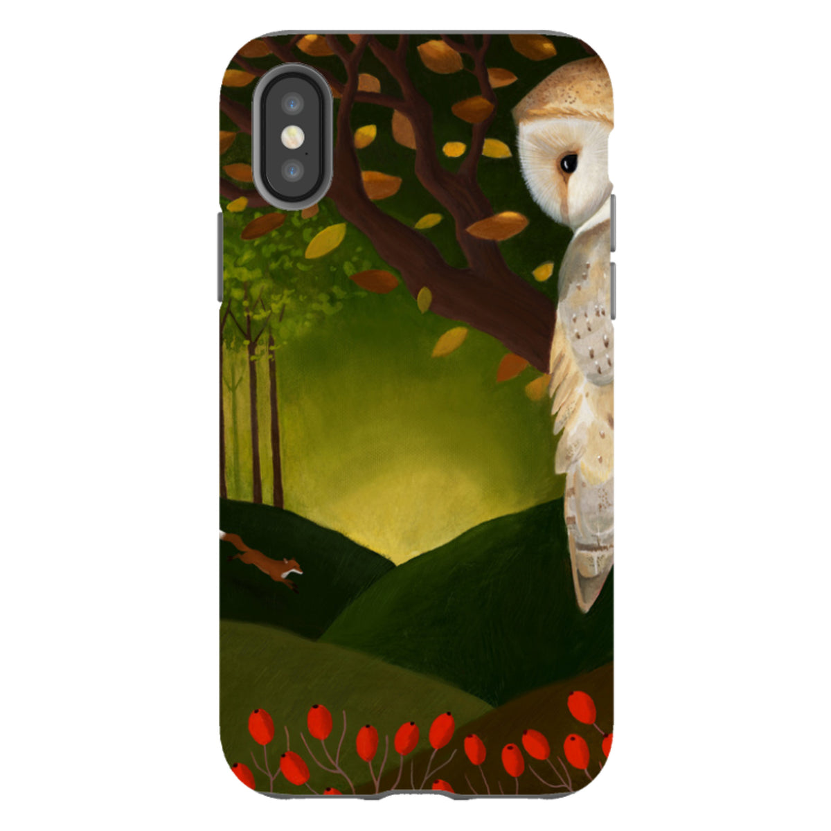 iPhone Tough Case - Autumn Owl And Fox By Bex Parkin