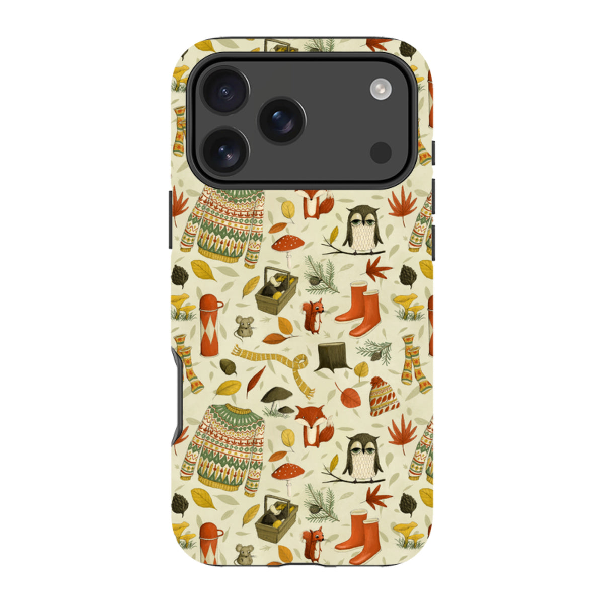 iPhone Tough Case - Autumn Pattern By Maja Lindberg