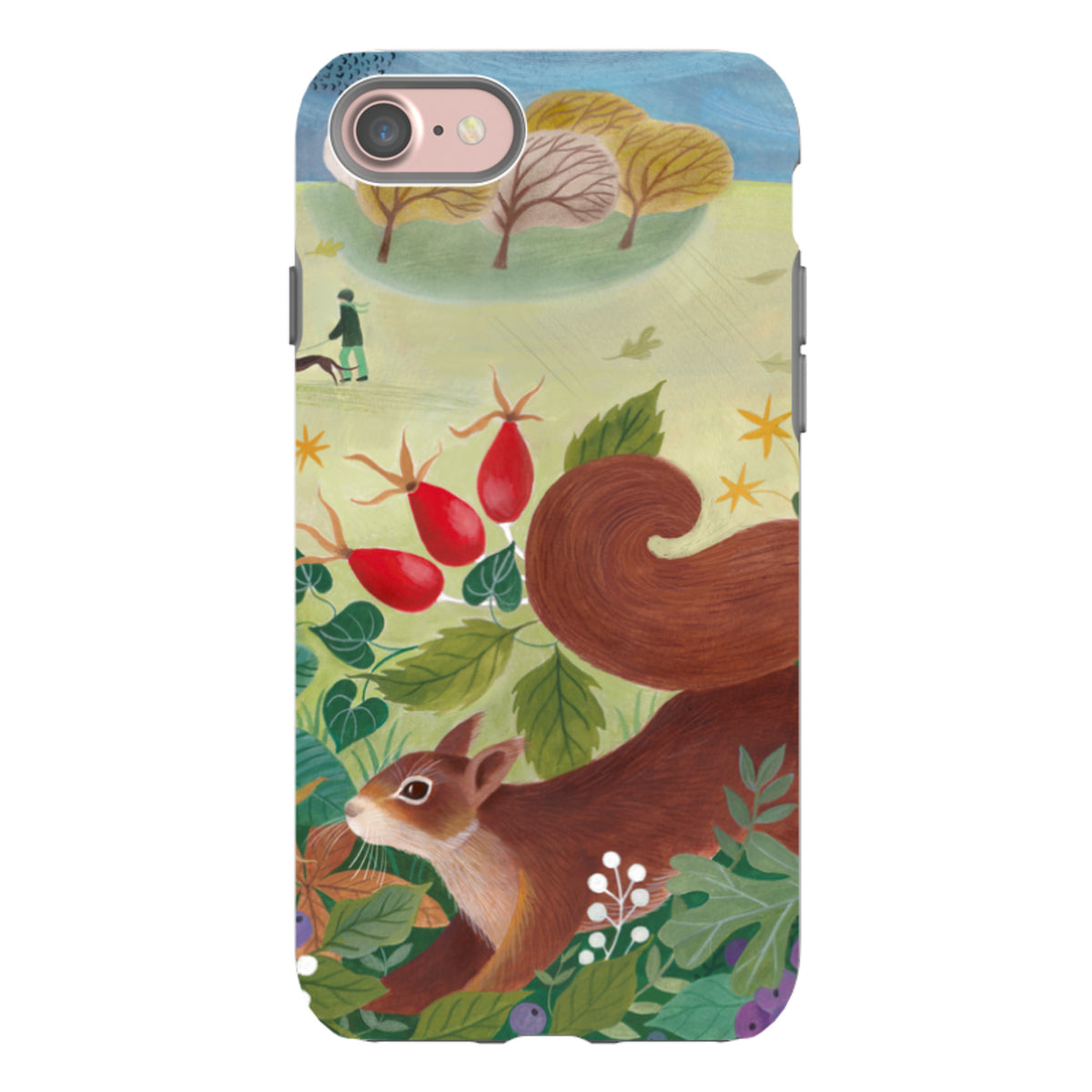 iPhone Tough Case - Autumn Squirrel By Bex Parkin