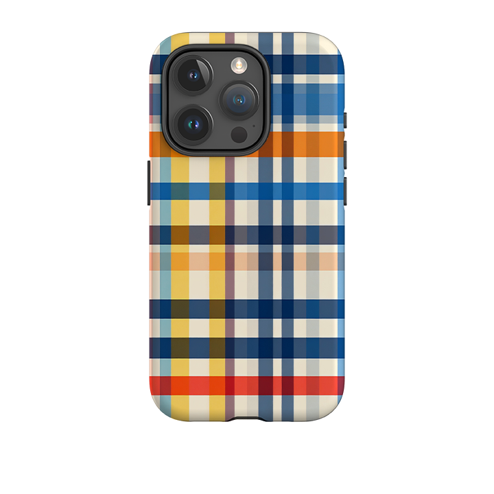 iPhone Tough Case - Barcelona Gingham