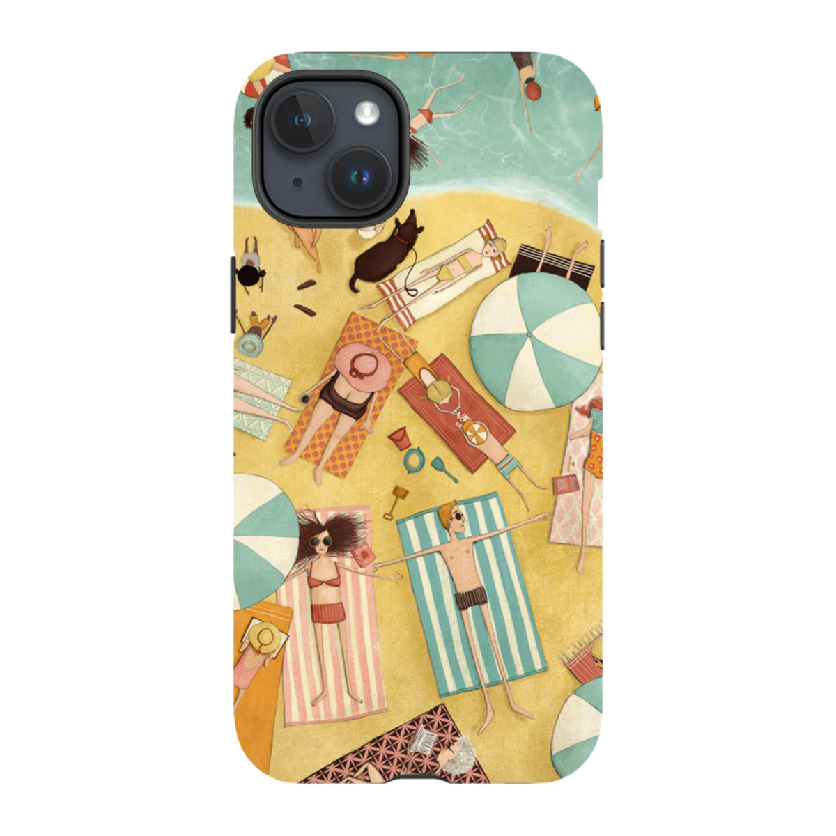 iPhone Tough Case - Beach Day By Maja Lindberg