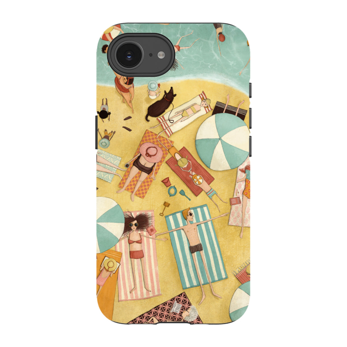 iPhone Tough Case - Beach Day By Maja Lindberg