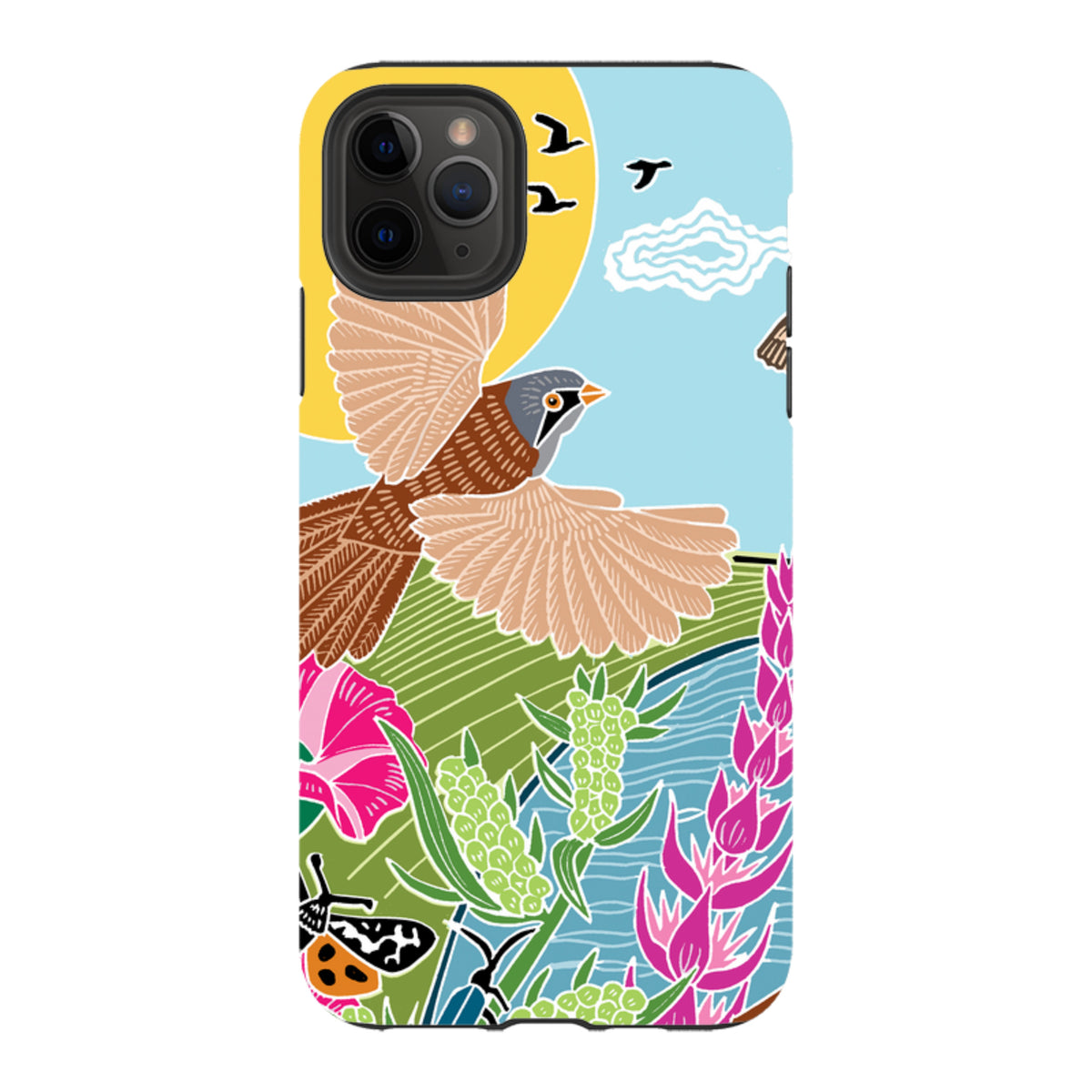 iPhone Tough Case - Bearded Tits By Kate Heiss