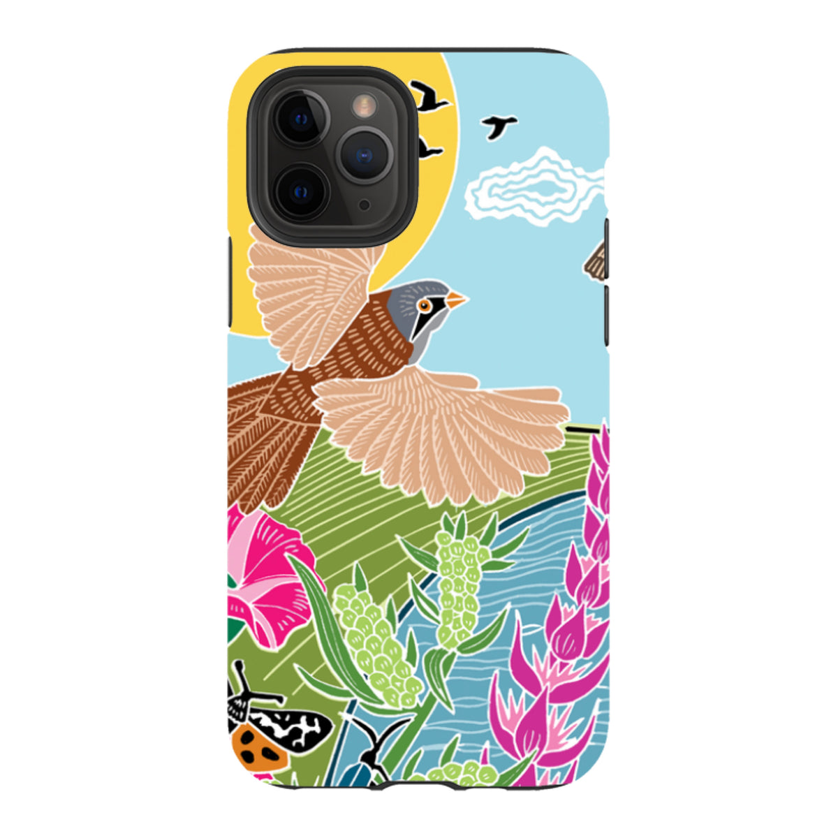 iPhone Tough Case - Bearded Tits By Kate Heiss