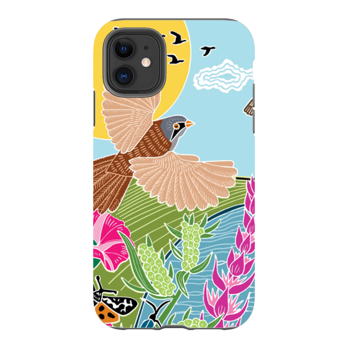 iPhone Tough Case - Bearded Tits By Kate Heiss
