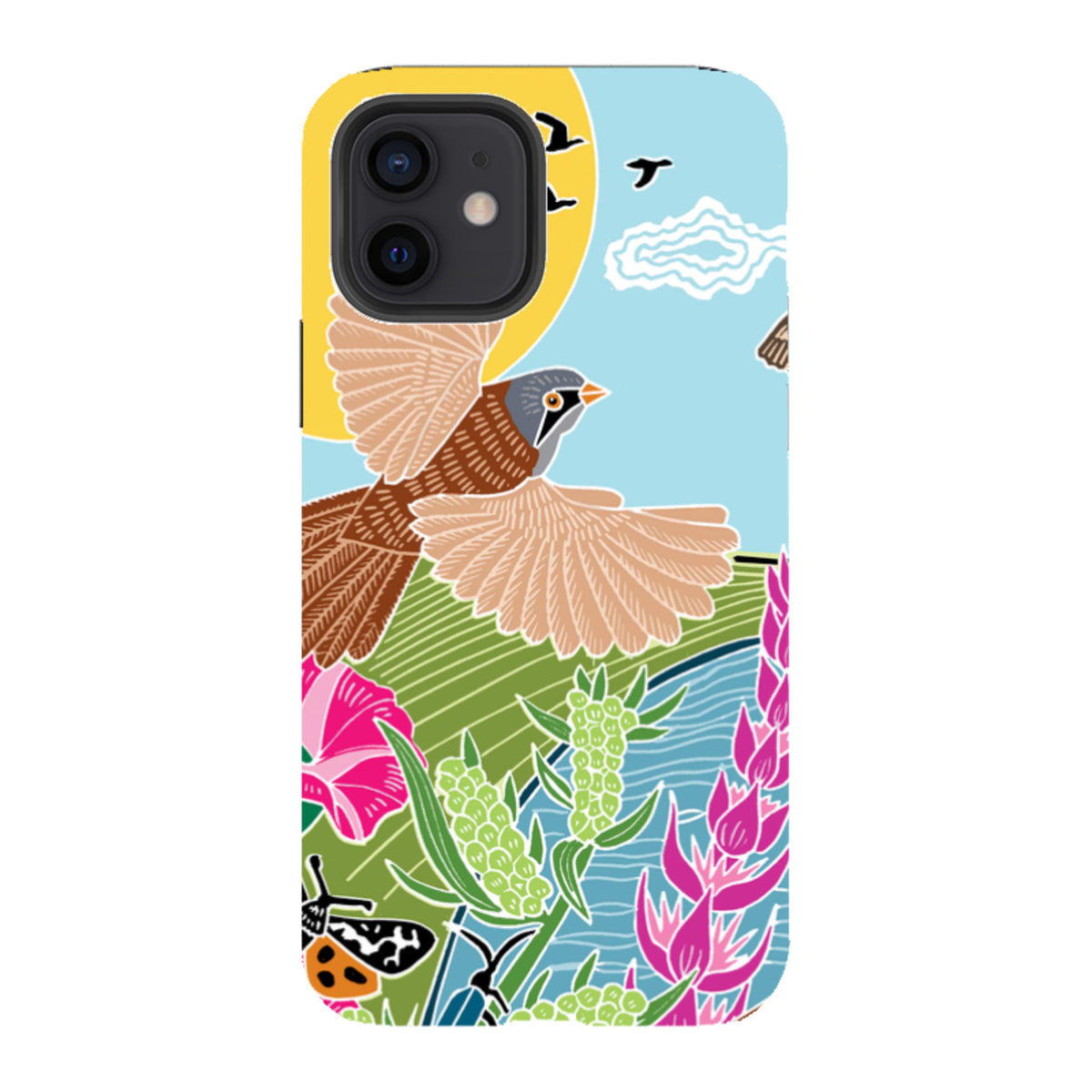 iPhone Tough Case - Bearded Tits By Kate Heiss