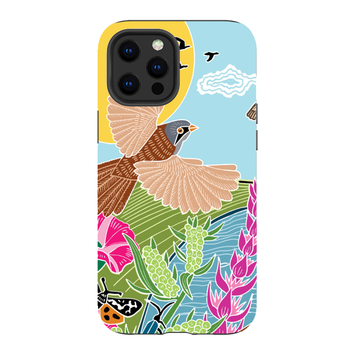 iPhone Tough Case - Bearded Tits By Kate Heiss