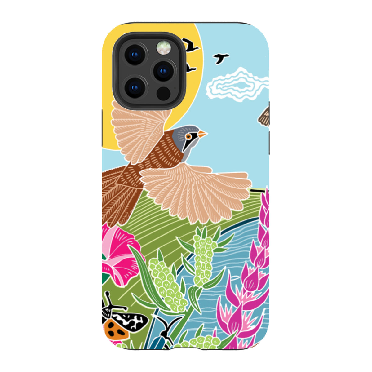 iPhone Tough Case - Bearded Tits By Kate Heiss