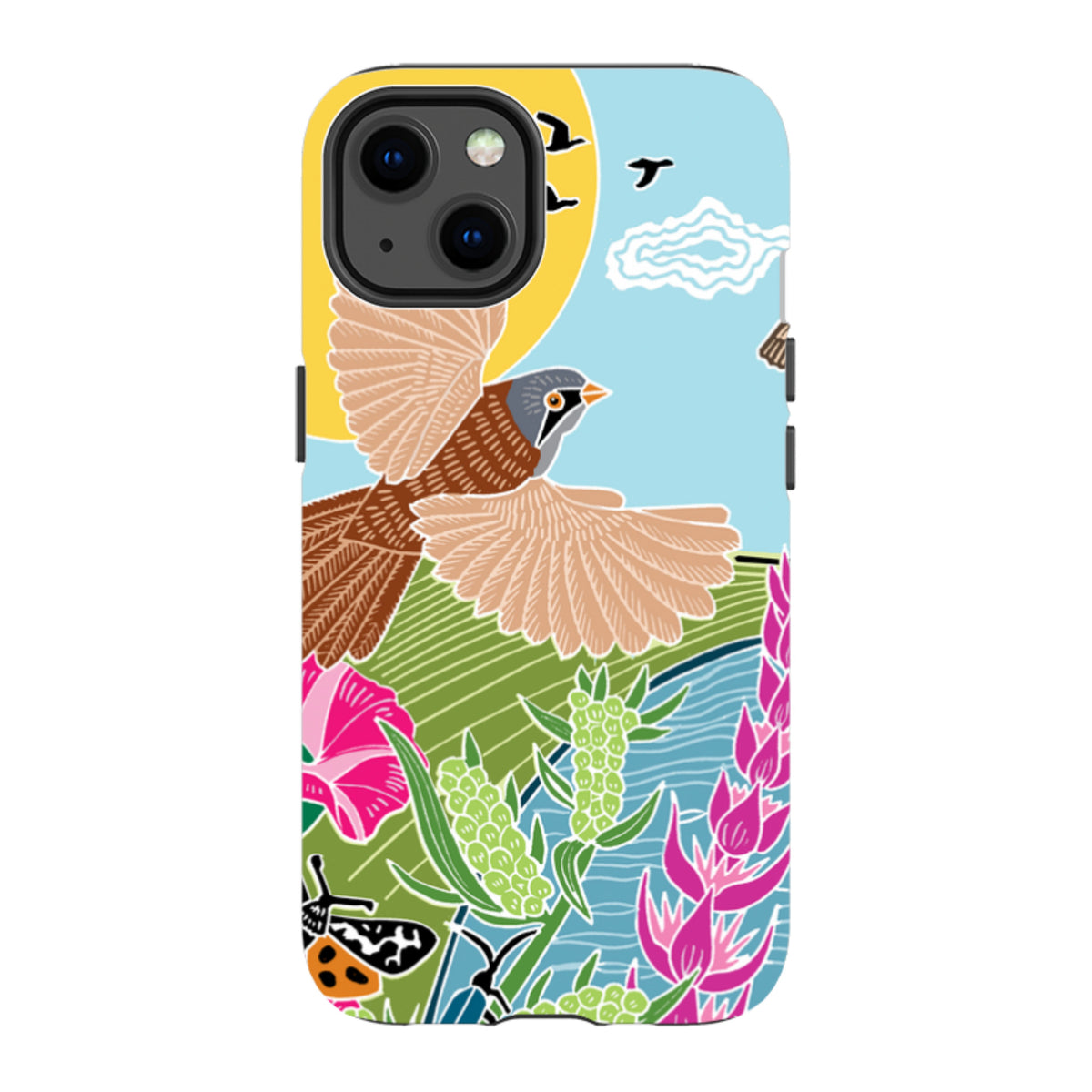 iPhone Tough Case - Bearded Tits By Kate Heiss