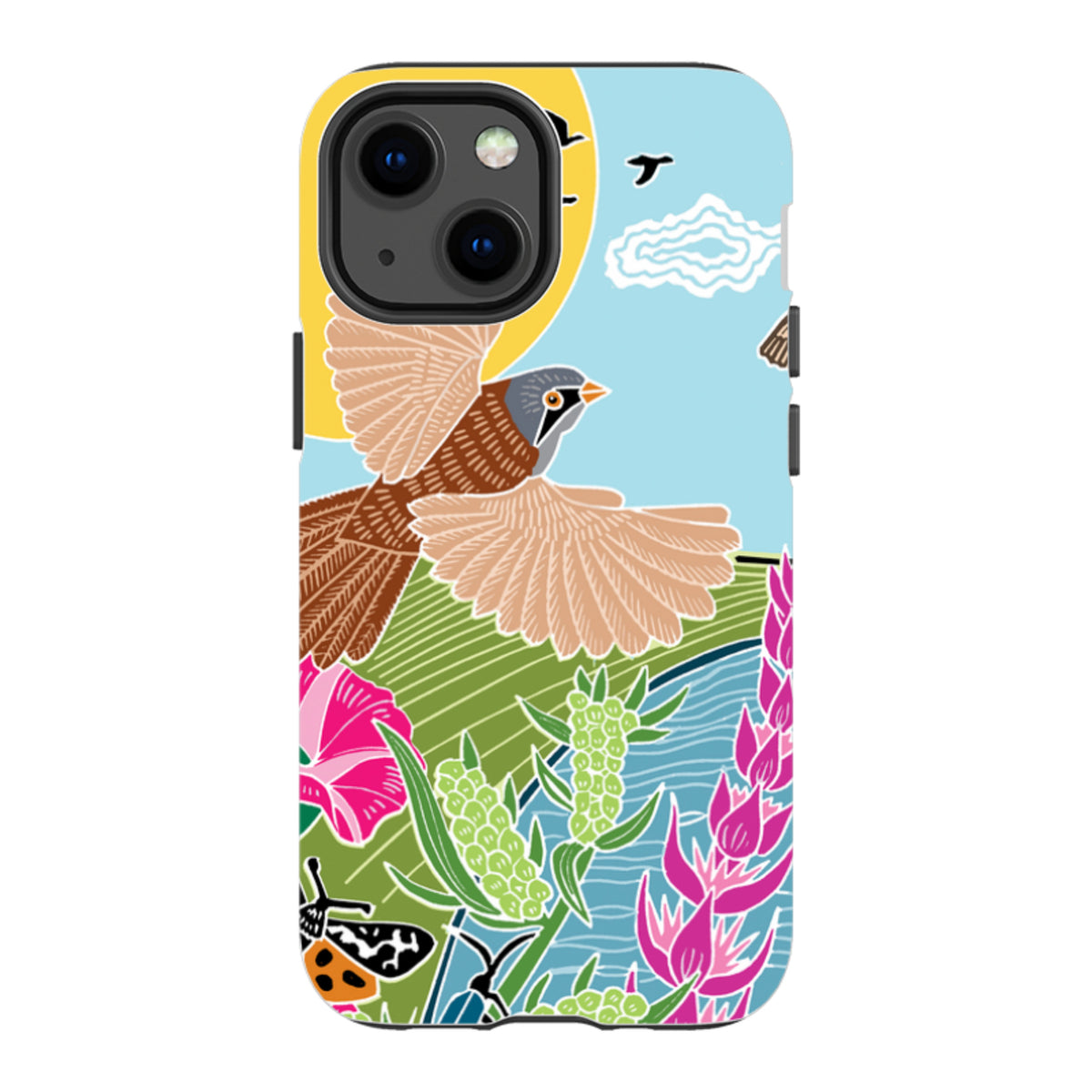 iPhone Tough Case - Bearded Tits By Kate Heiss