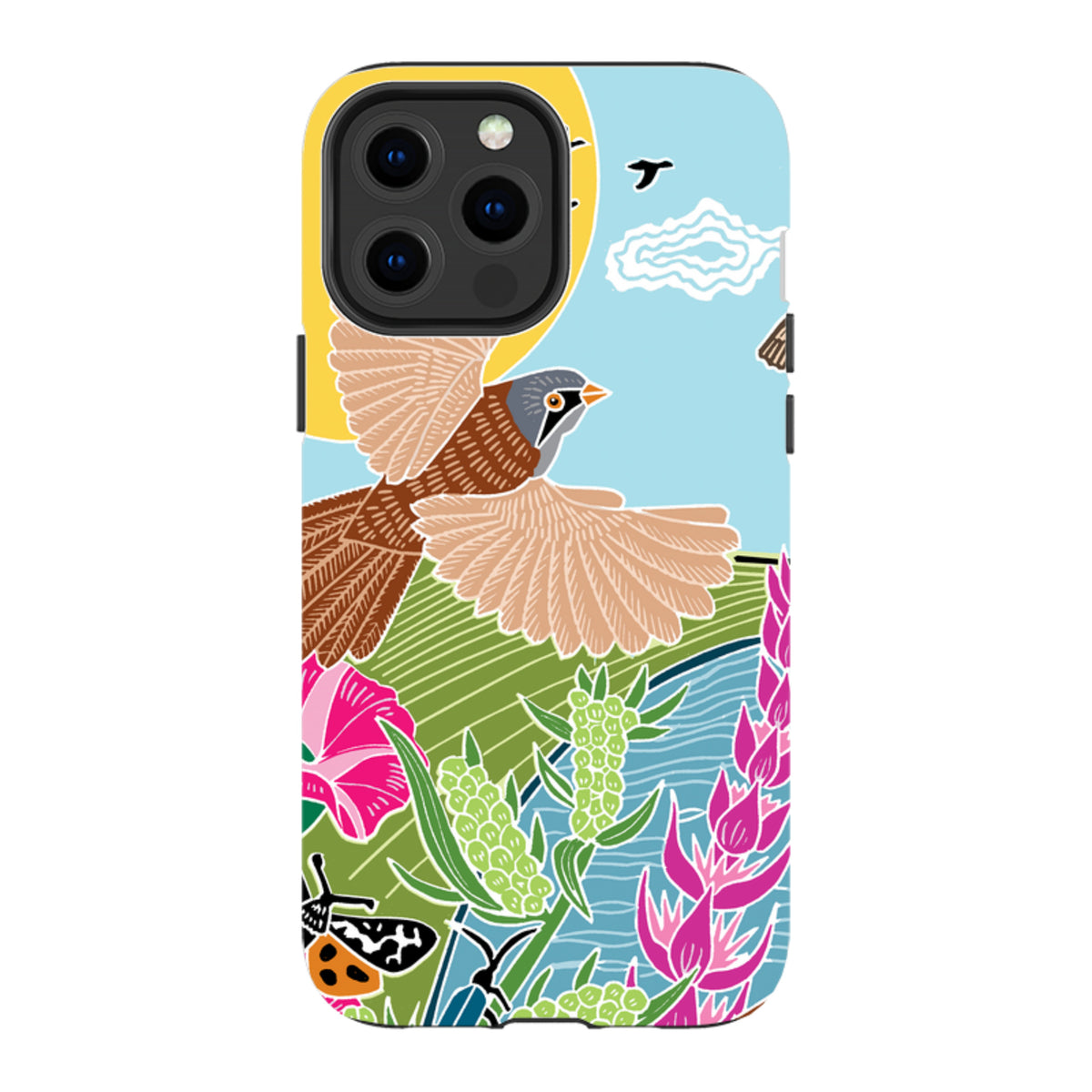 iPhone Tough Case - Bearded Tits By Kate Heiss