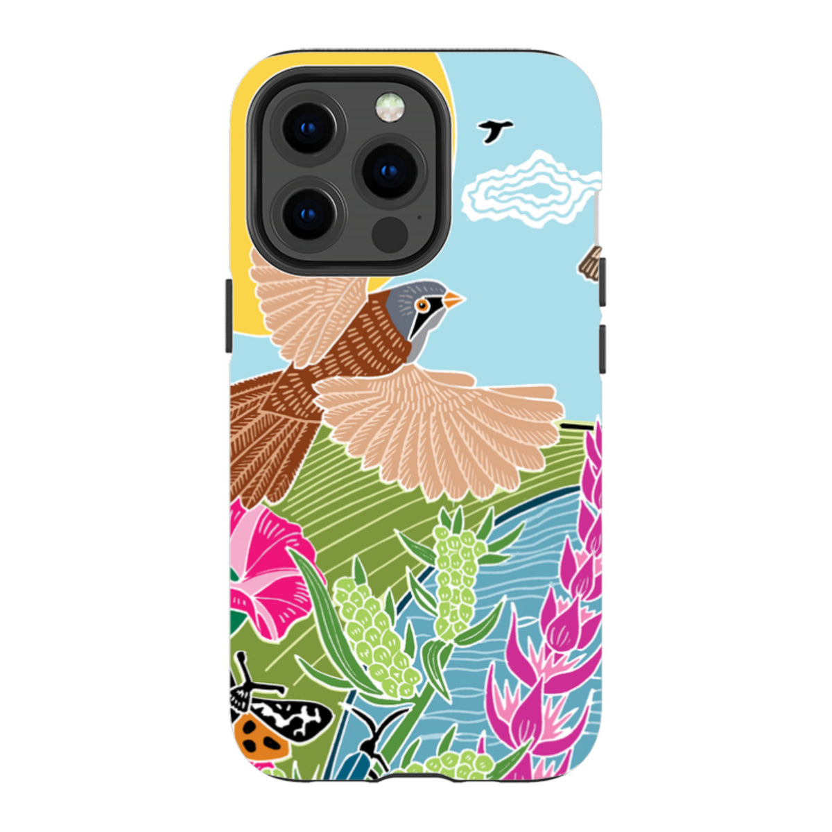 iPhone Tough Case - Bearded Tits By Kate Heiss