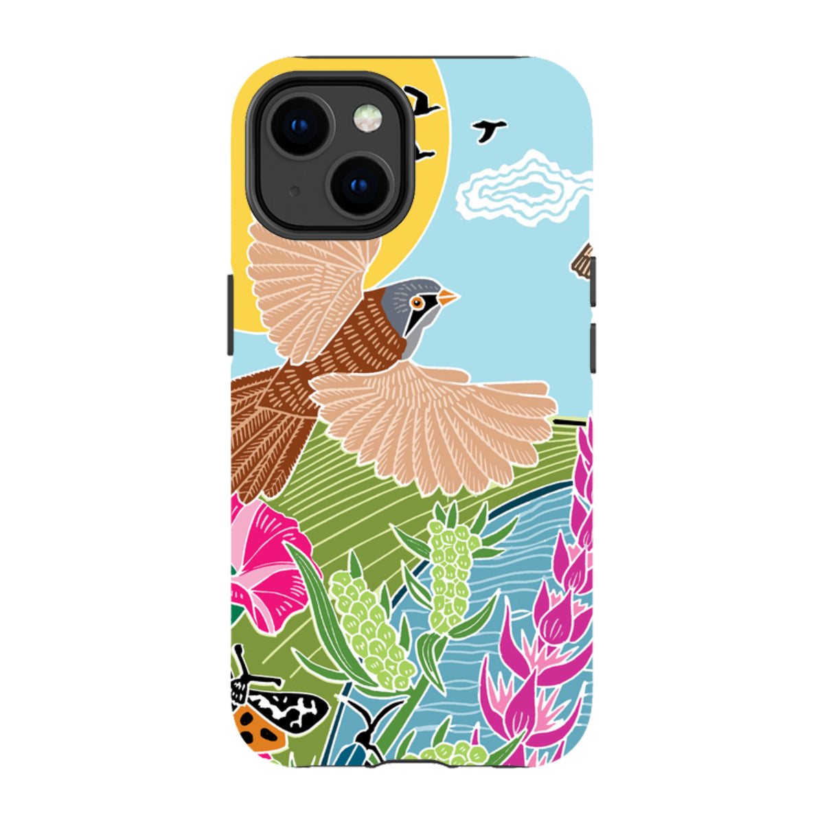 iPhone Tough Case - Bearded Tits By Kate Heiss