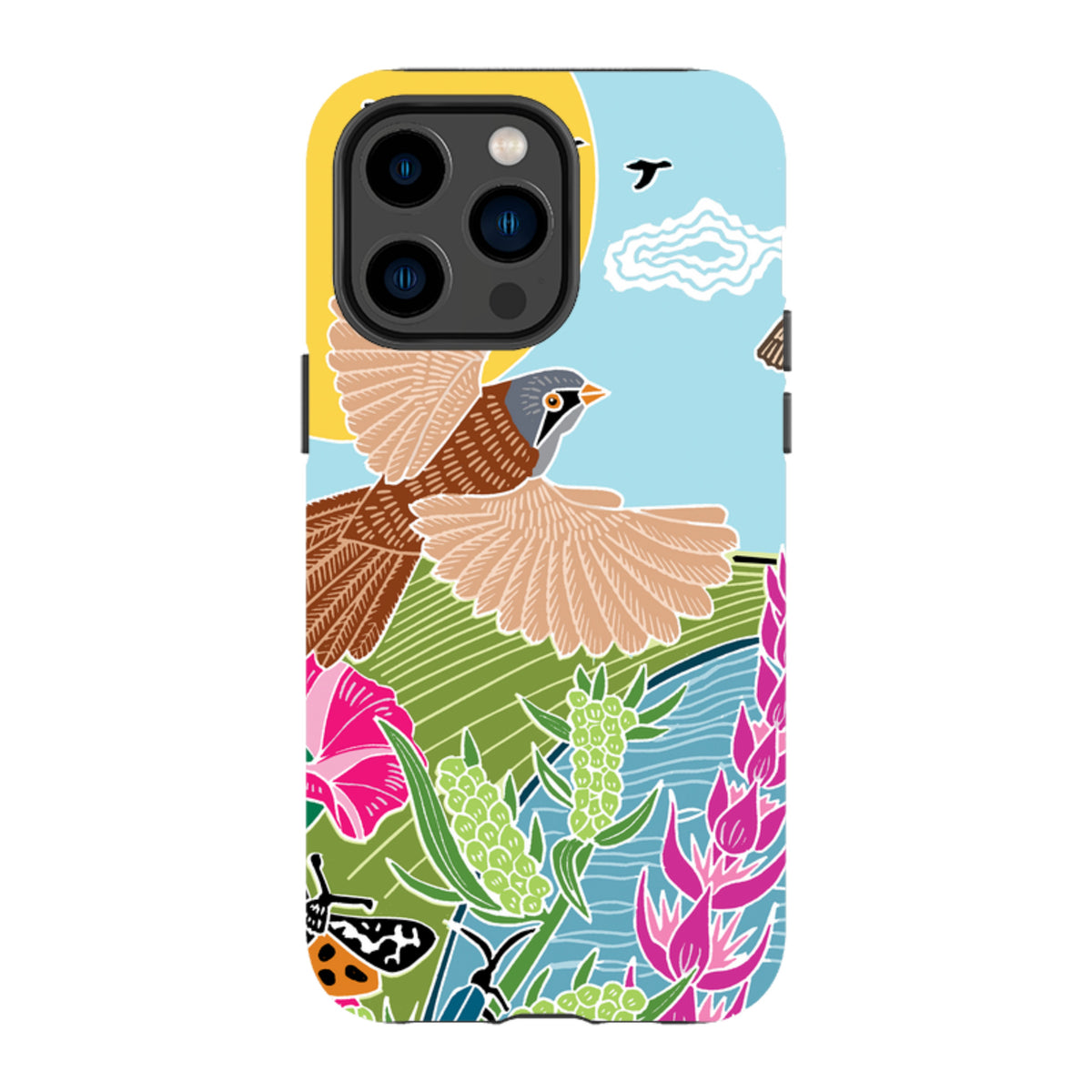iPhone Tough Case - Bearded Tits By Kate Heiss