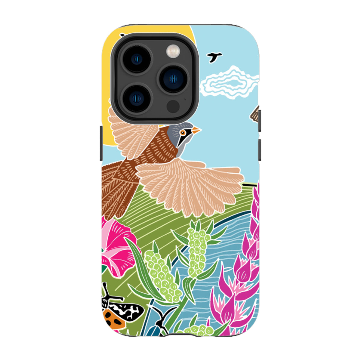 iPhone Tough Case - Bearded Tits By Kate Heiss