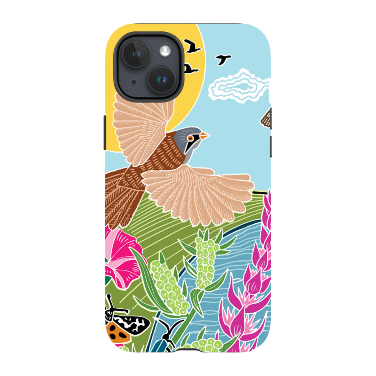 iPhone Tough Case - Bearded Tits By Kate Heiss