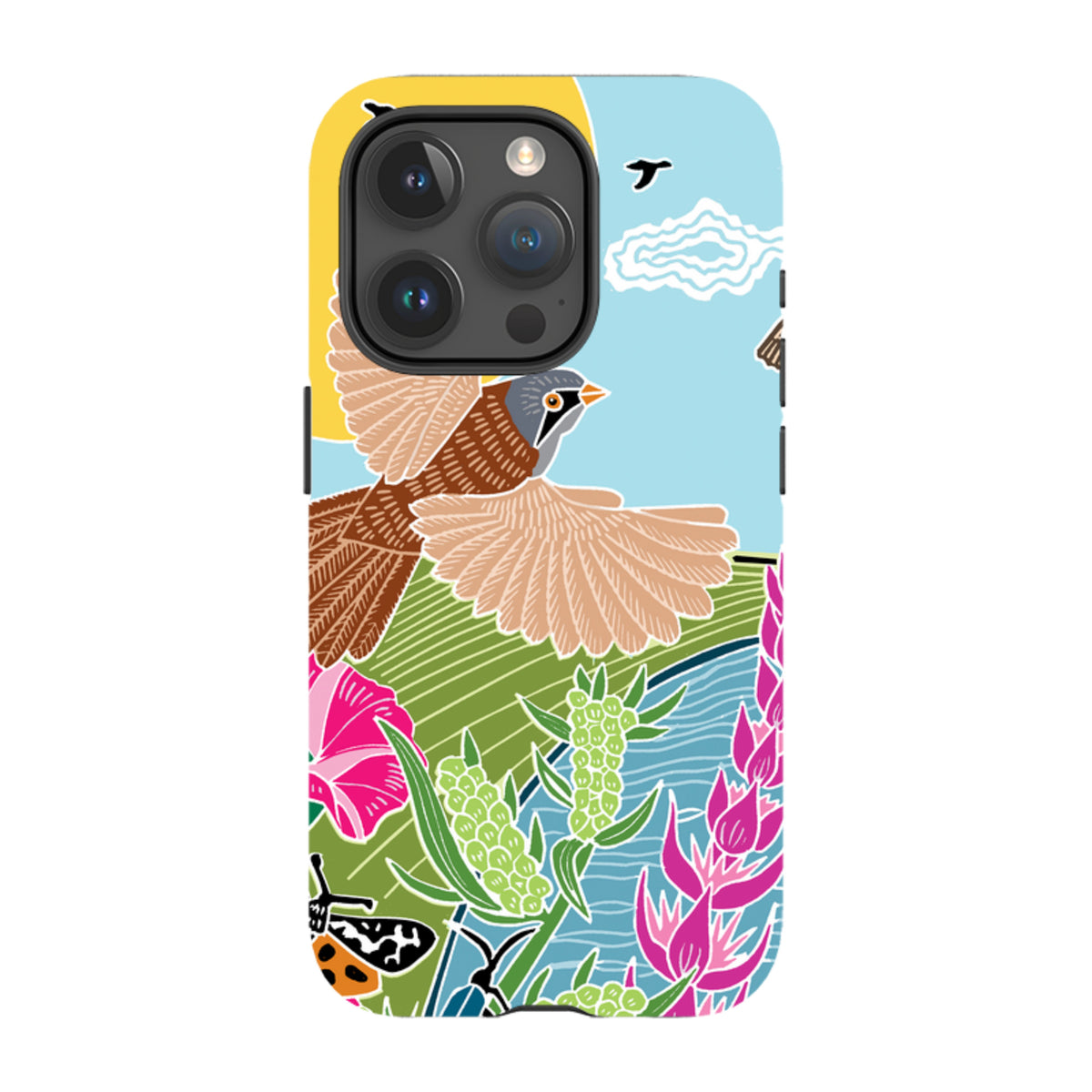 iPhone Tough Case - Bearded Tits By Kate Heiss
