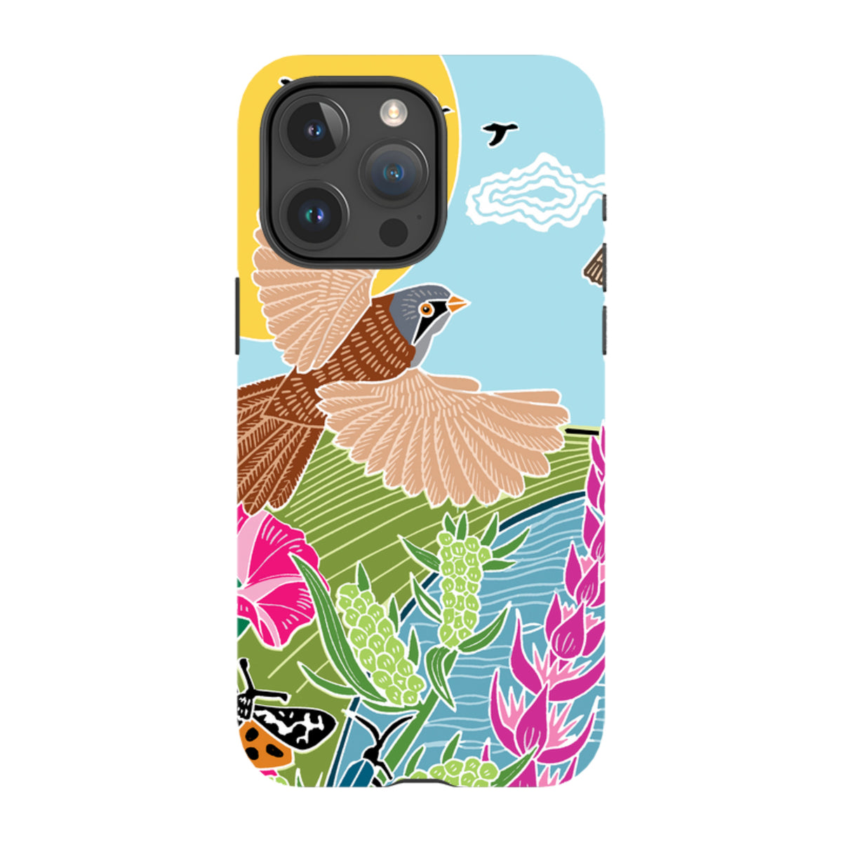 iPhone Tough Case - Bearded Tits By Kate Heiss