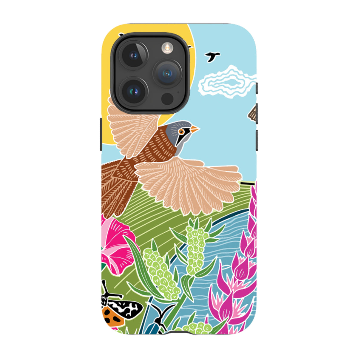 iPhone Tough Case - Bearded Tits By Kate Heiss