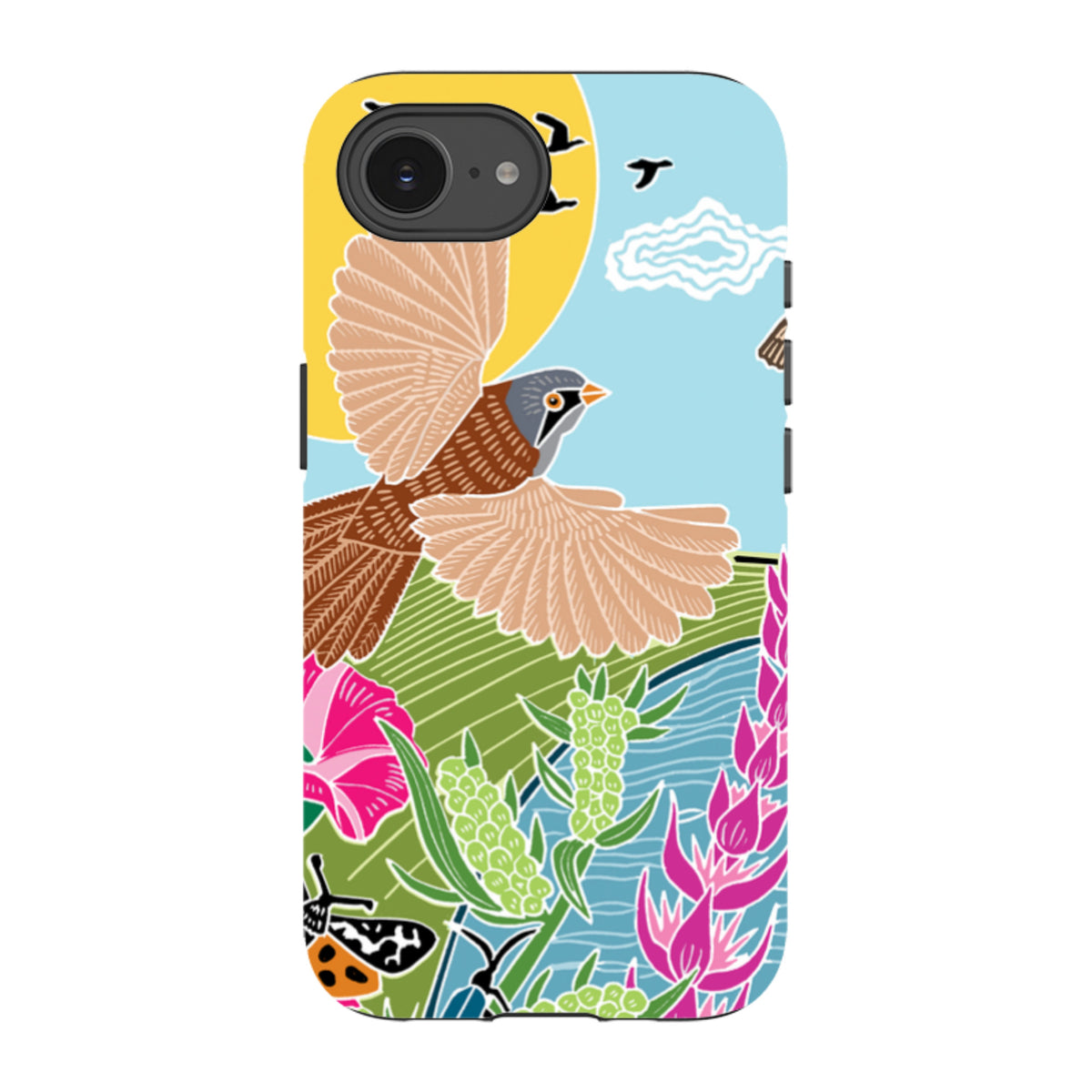 iPhone Tough Case - Bearded Tits By Kate Heiss